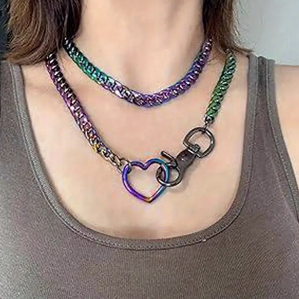Multi-Layer Cuban Chain Y-Shaped Necklace - New Jk Spice Street Style